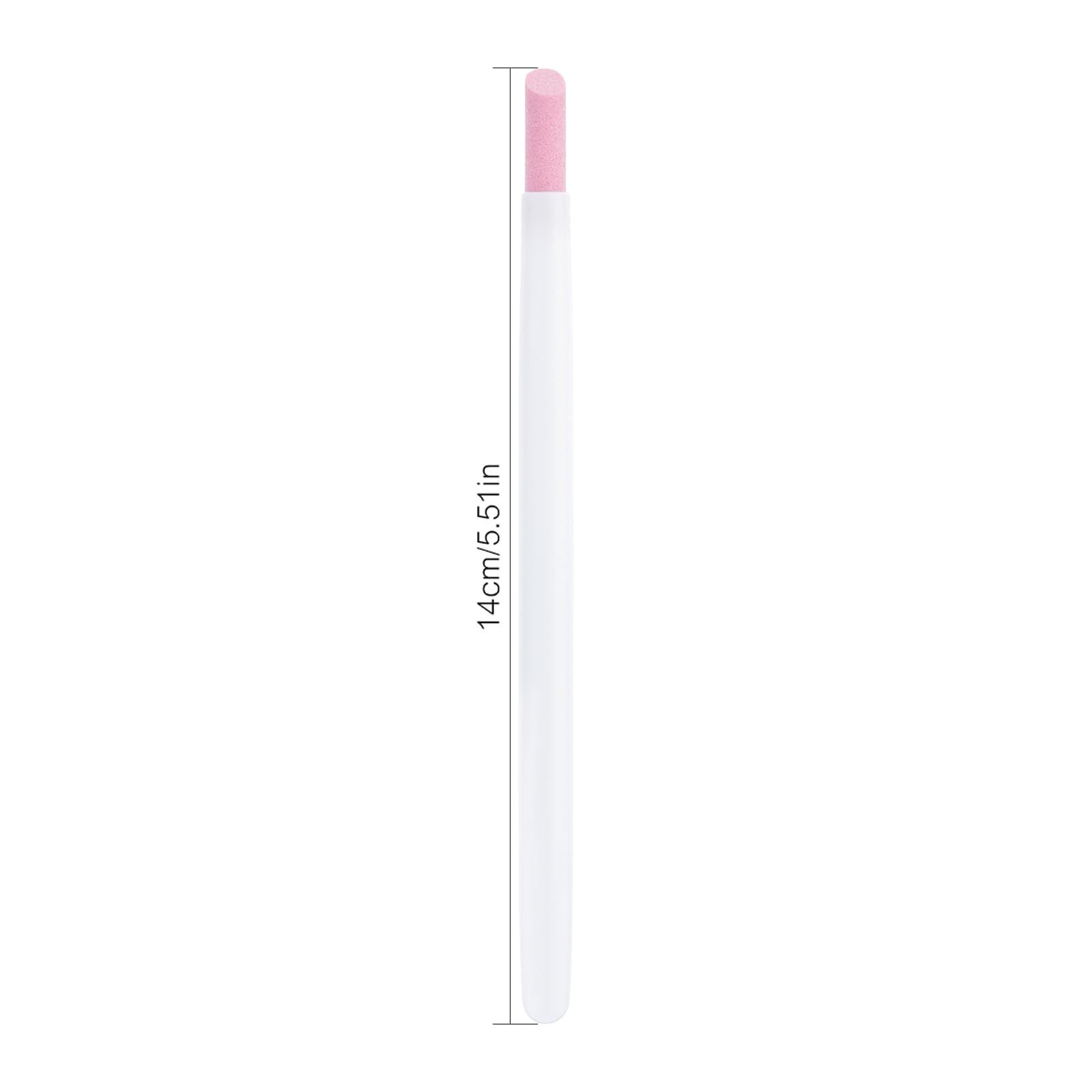 KADS 10Pcs Pumice Stone Nail File Cuticle approx. 14 x 1 cm, White 10pcs