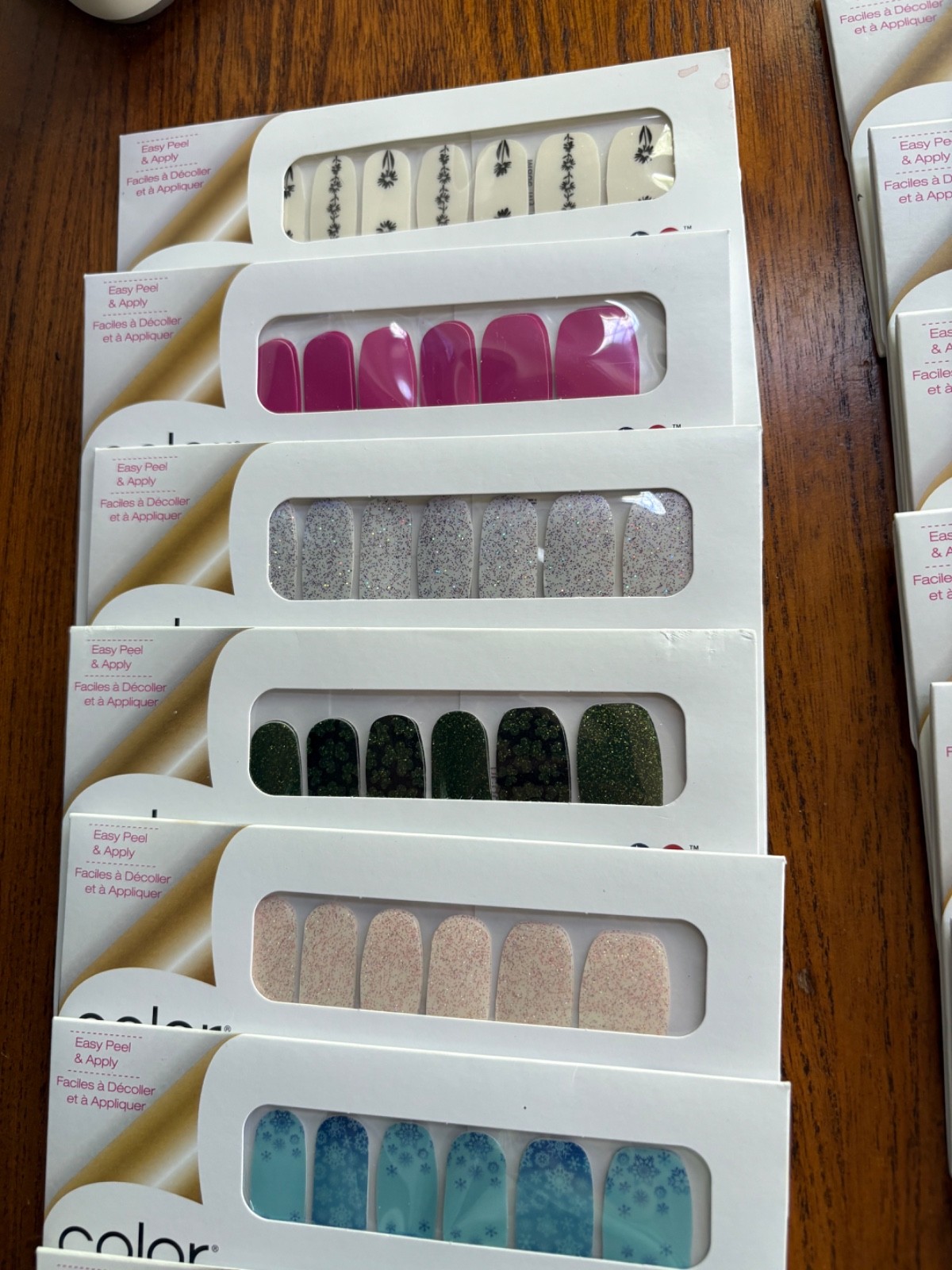 Lot of 20 Different Color Street Nail Polish Strips NIP Made in USA *READ*