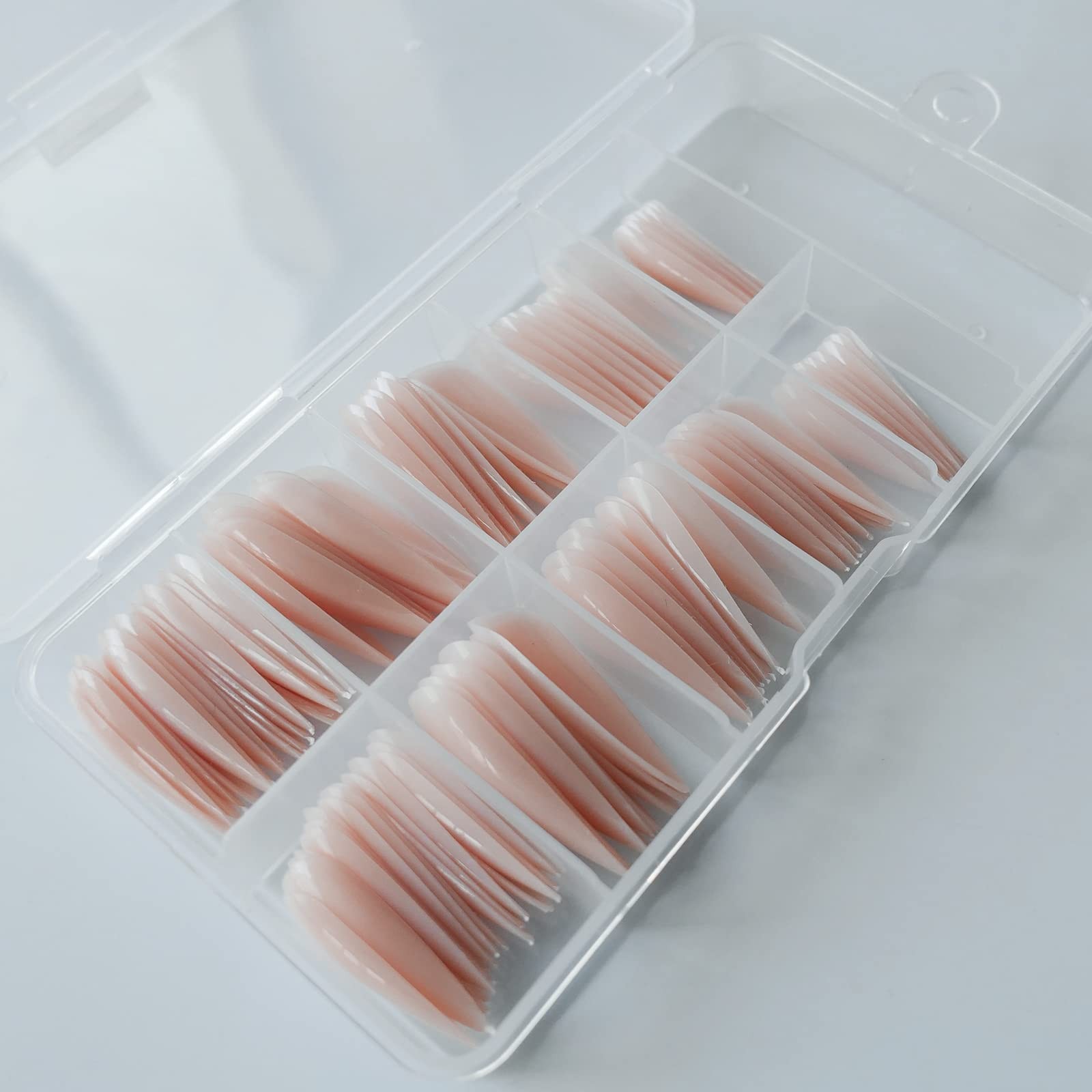 Extra Long Stiletto Glossy Fake Nail 100 PCS Full Cover Acrylic Press on Nail…