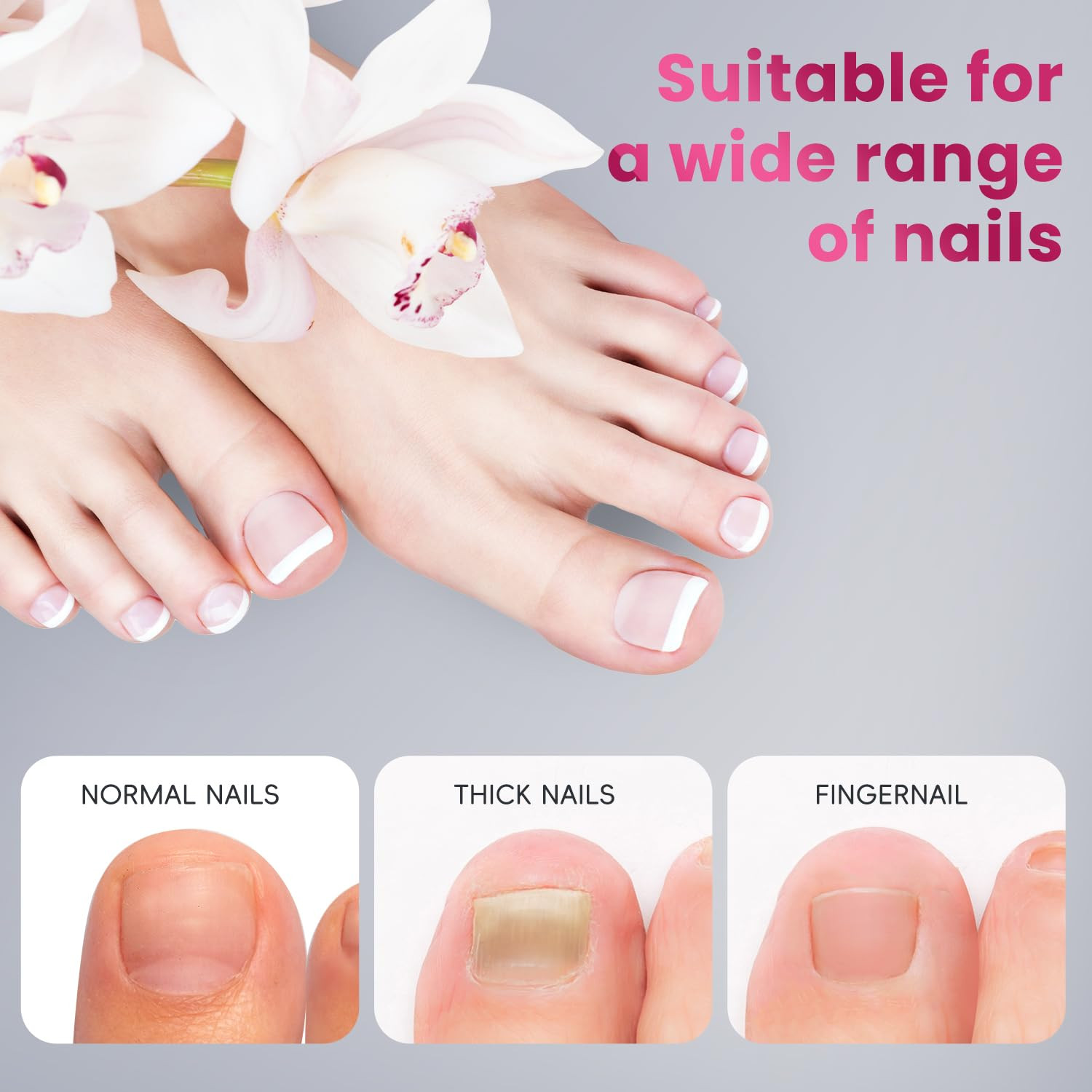 150Pcs Dual Toe Forms Poly Gel Nail Extensions Reusable Builder Toenail Molds