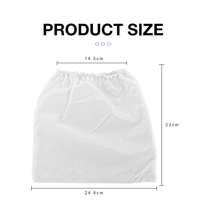 Nail Dust Collector Bags – White Non-Woven Fabric Replacement Tools for Manicure