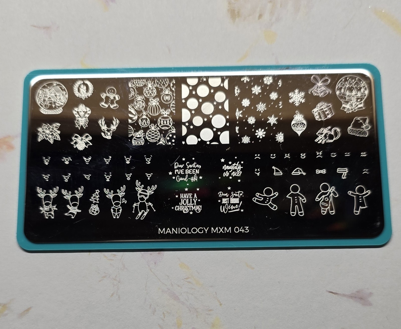 Maniology MXM043 Gingerbread Man Reindeer Thanksgiving Christmas Winter Nail