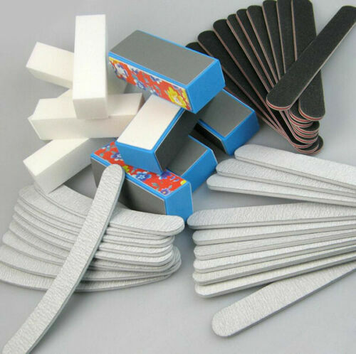 40 pcs Nail Art Files Manicure Buffer Block Emery Boards Tool Hand Beauty Salon