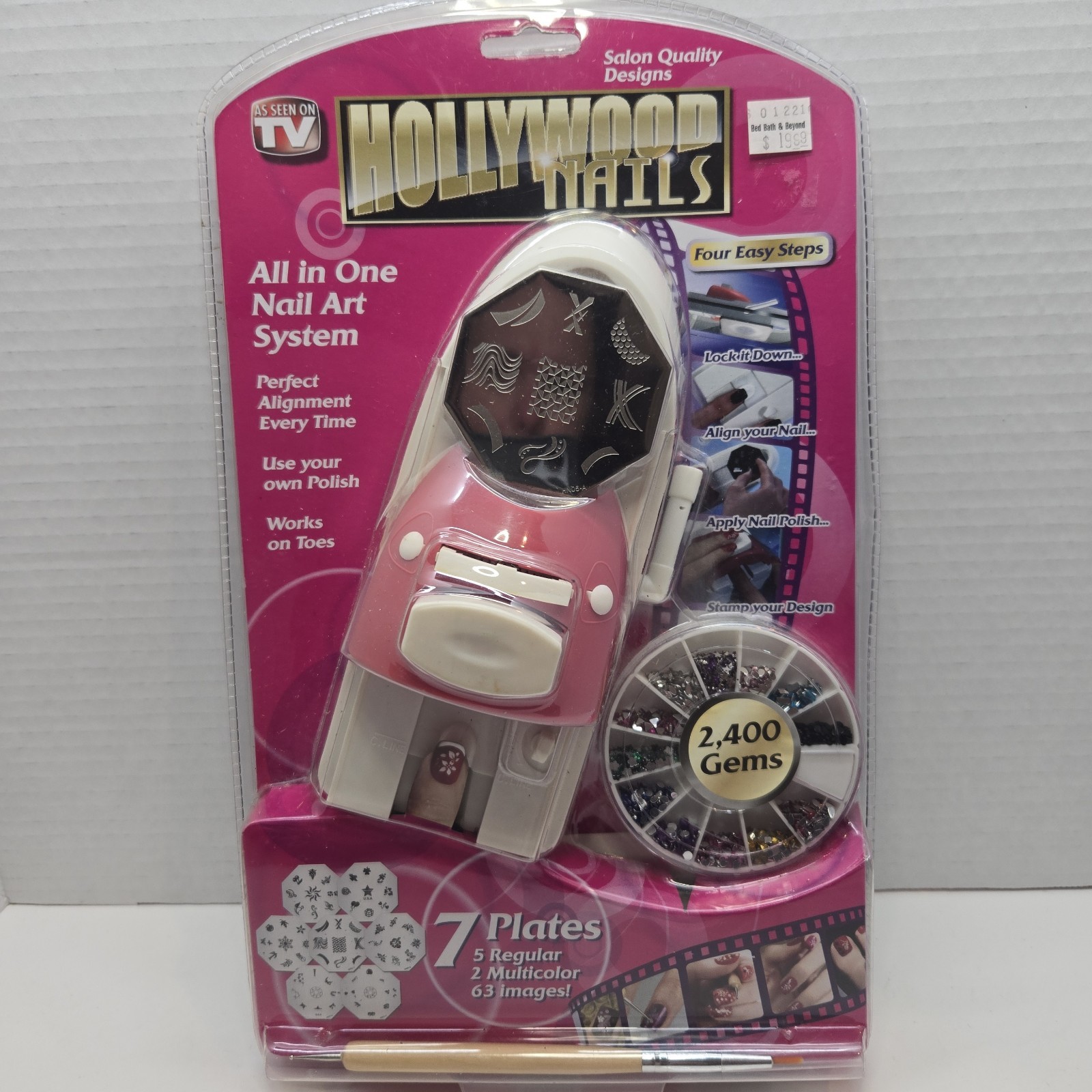 Brand New Inventel Hollywood Nails All In One Nail Art System Kit As Seen On TV