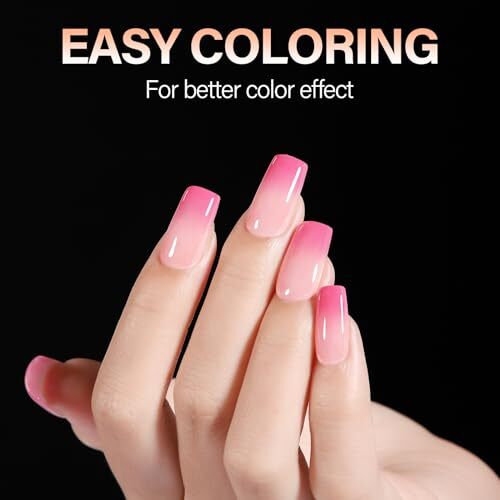 Short Square Nails Clear Gel Nail Tips False Full Cover Soft 216pcs–square