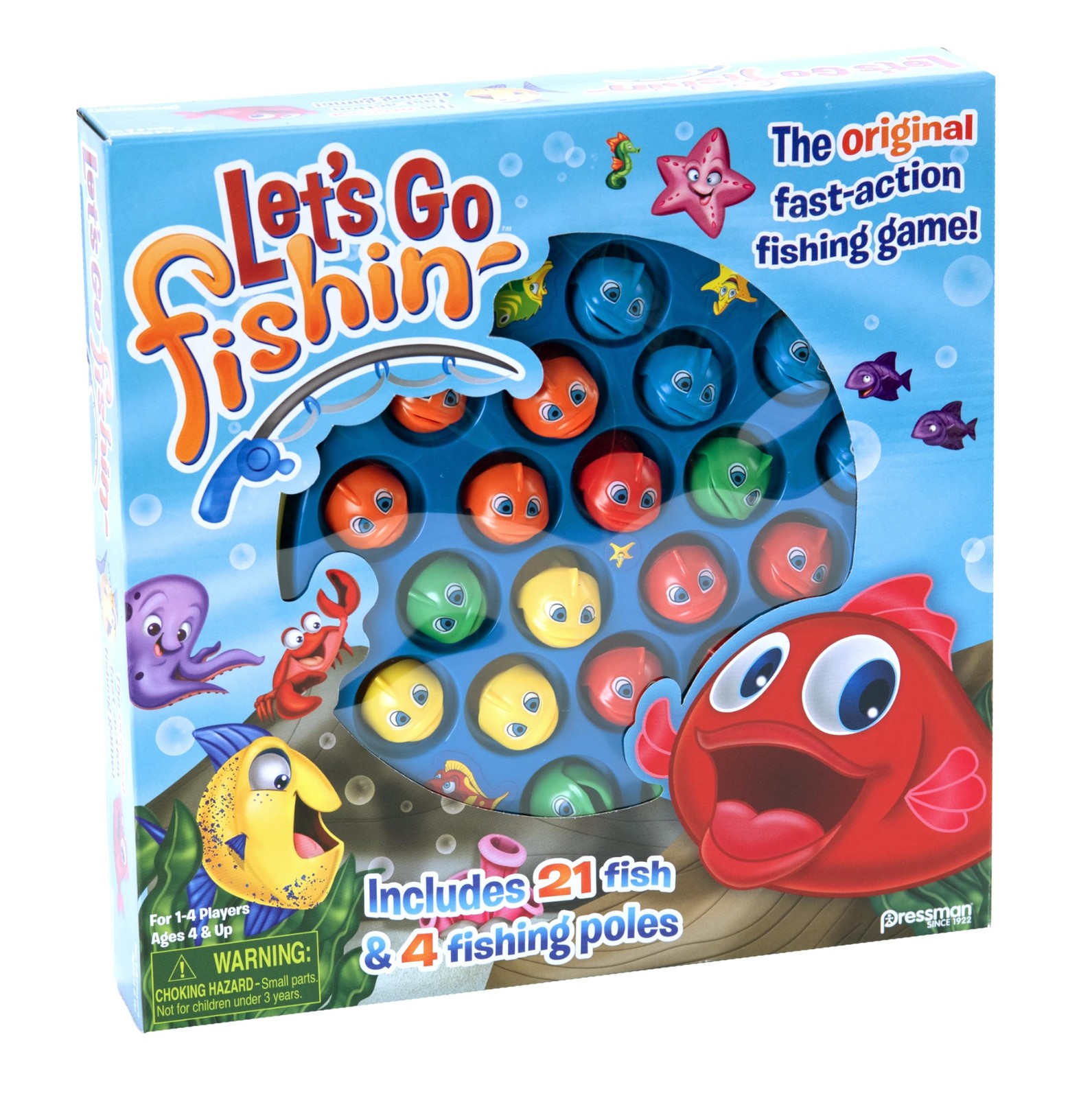 Let’s Go Fishin’ Game by Pressman – The Original One Size, Multicolor