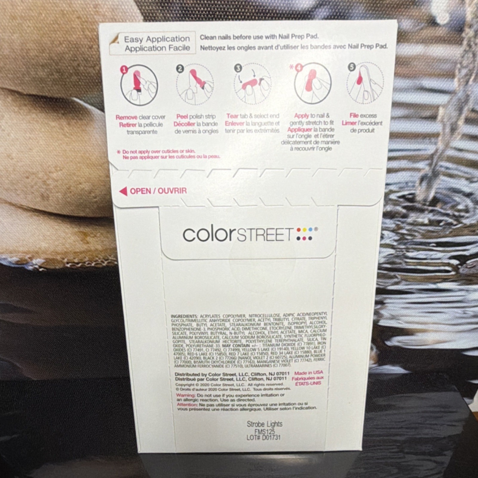 ✨RETIRED✨ Color Street Nail Polish Strips Strobe Lights FMS125