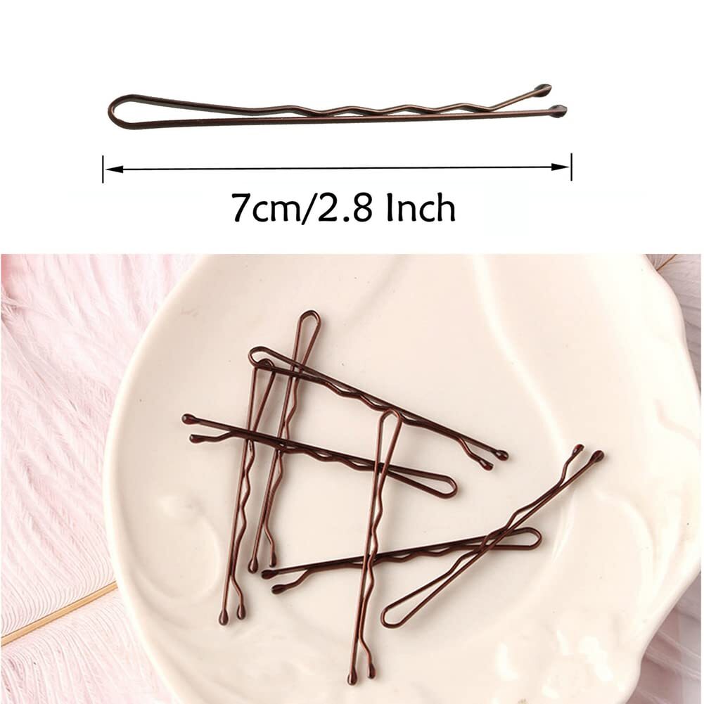 220pcs 2.76 Inch Large Bobby Pins Brown for Women, Jumbo Hair Brown（2.76inch）