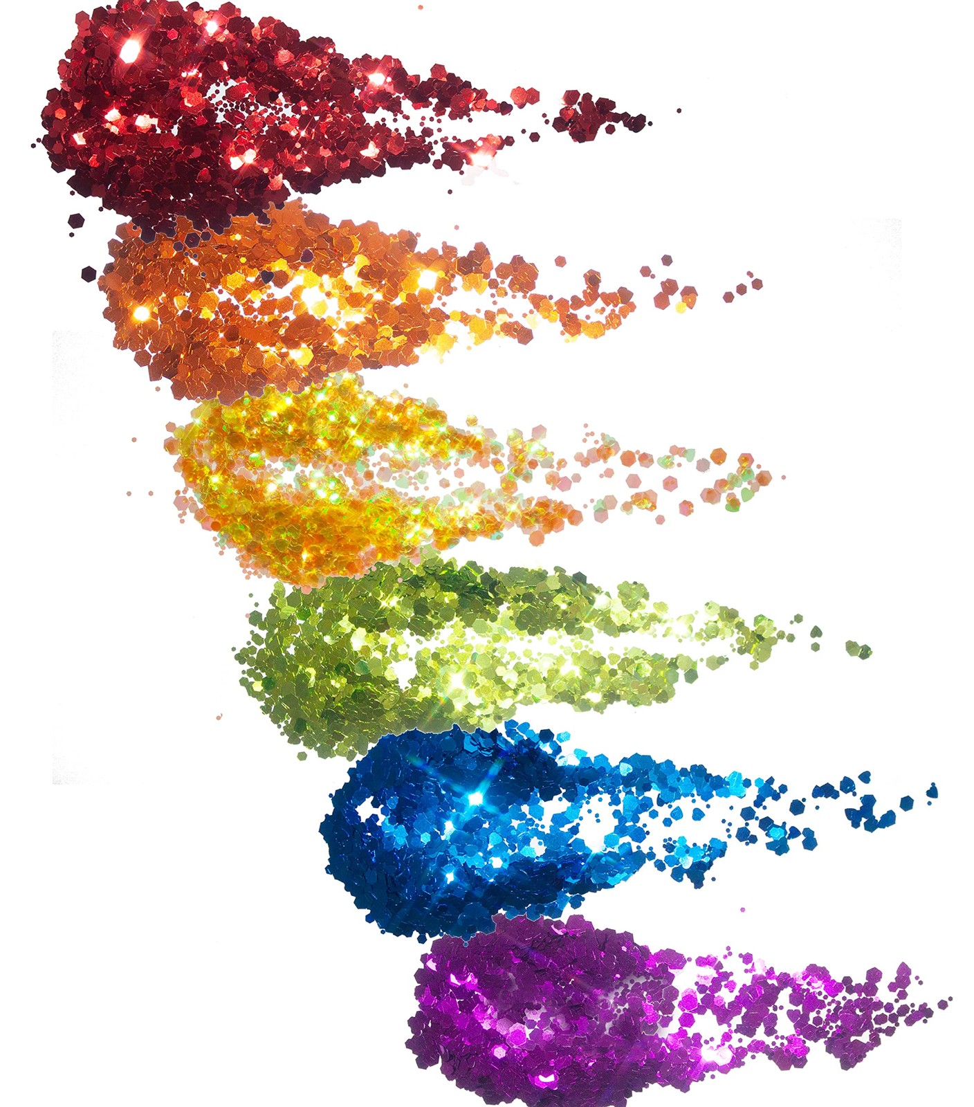 Love is Love. 6X 10g Chunky Face Glitter, Pride Rainbow, Hair Eye and Body Sp…