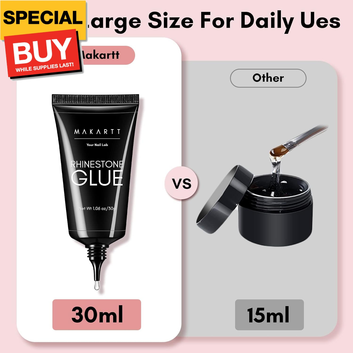 Nail Rhinestone Glue for Nails: Super Strong Gel Nail Glue for Decorations Nail