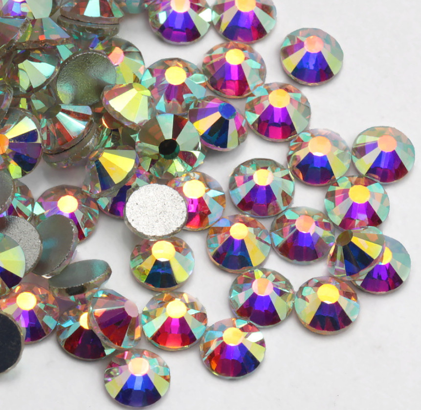 1440pcs Glitter Nail Art Rhinestones Flatback Crystals Gems 3D Nails Decoration