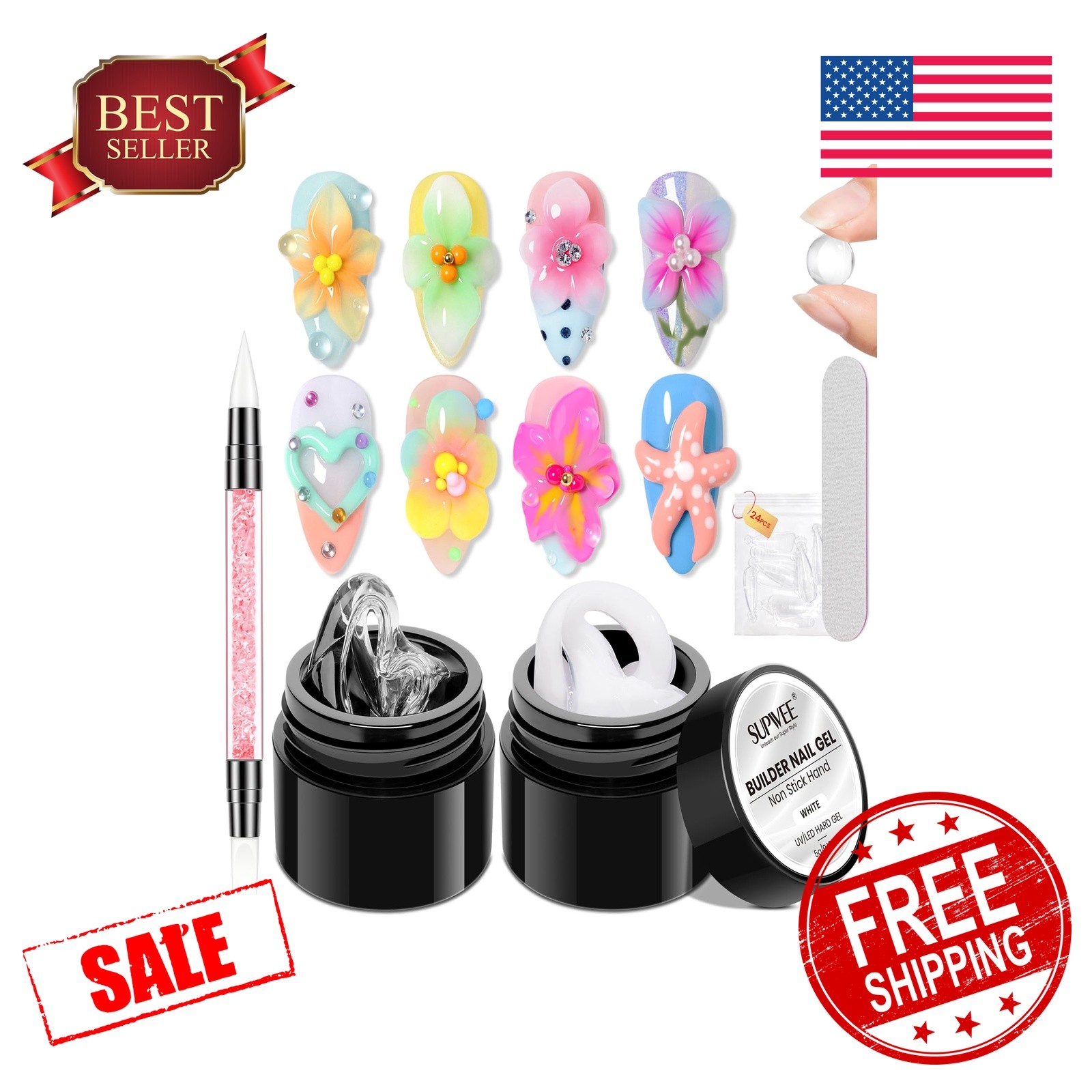 SUPWEE Clear White Sculpting Gel 5g