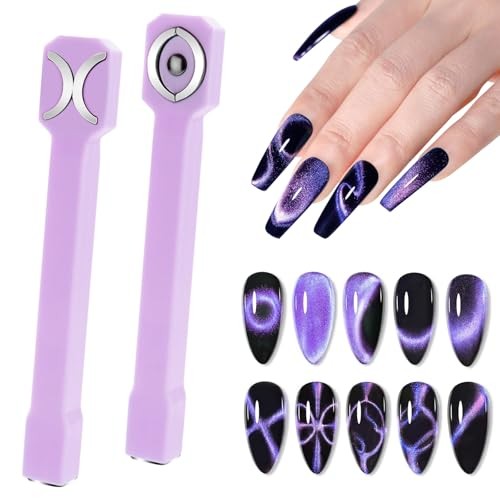 3-in-1 Cat Eye Magnet for Nails – Multi 1 Count (Pack of 1) HJ-NAT253 – Purple