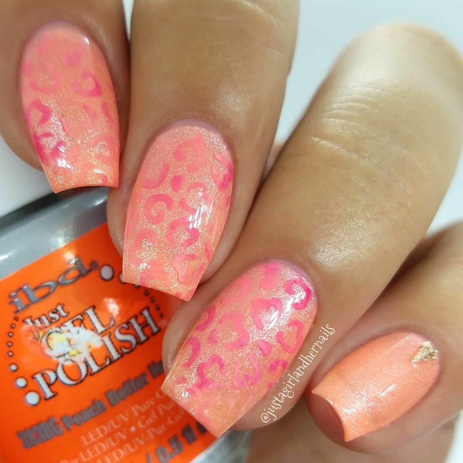 Whats Up Nails Cheetah Hearts Stencils for Nails, Valentine’s Day Nail Stickers