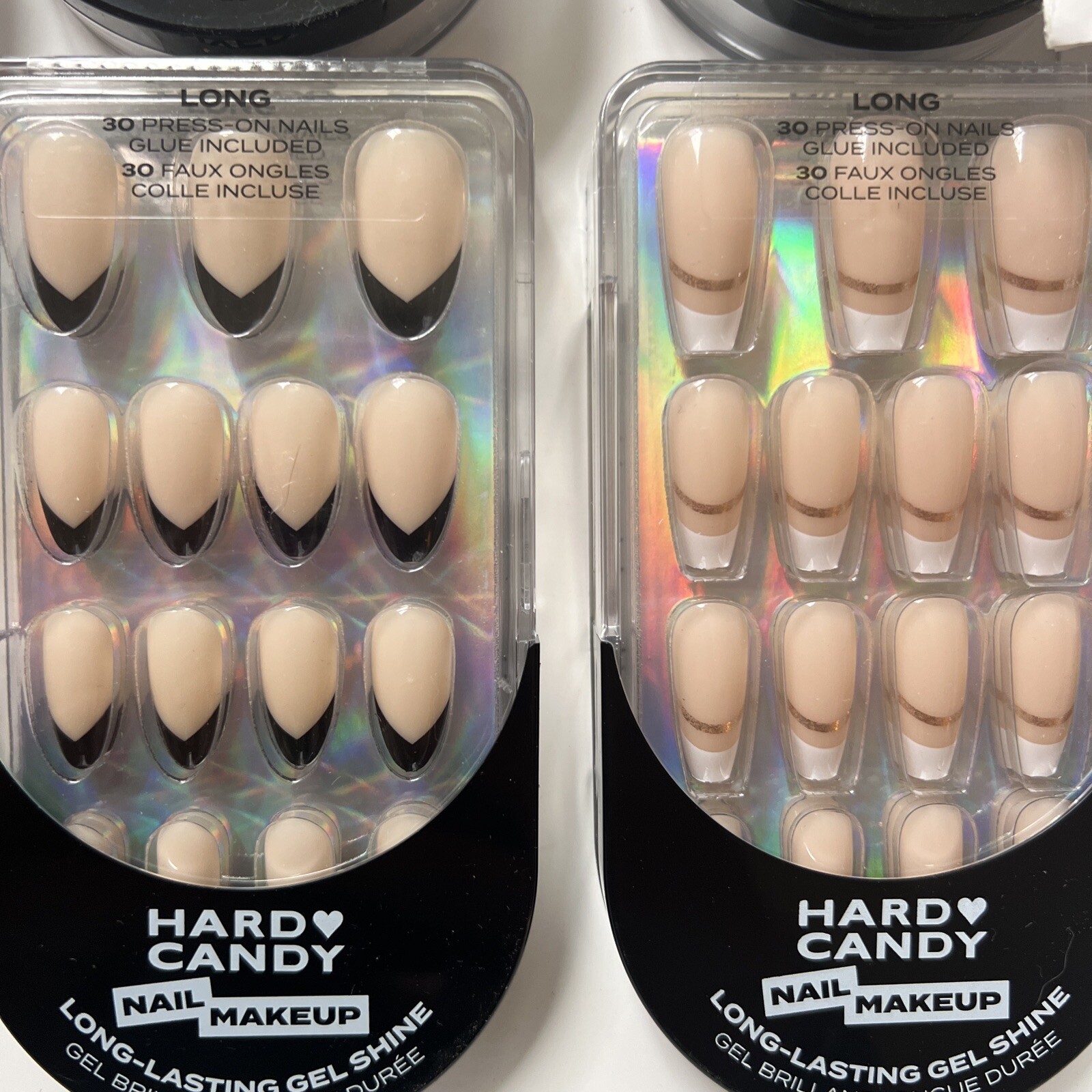Hard Candy Nail Makeup Press-On Nails Set of 8 Assorted Styles NIB