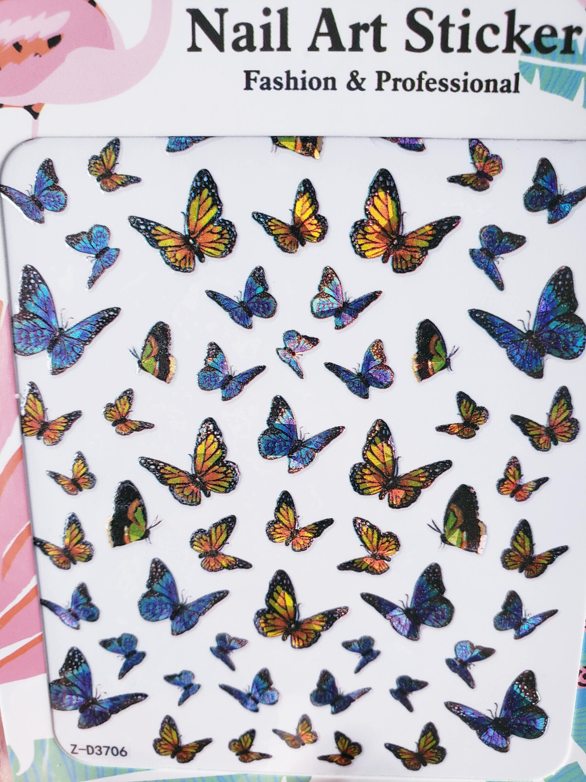3D Butterfly Nail Stickers Art DIY Designs Decor Waterproof Decal Manicure US