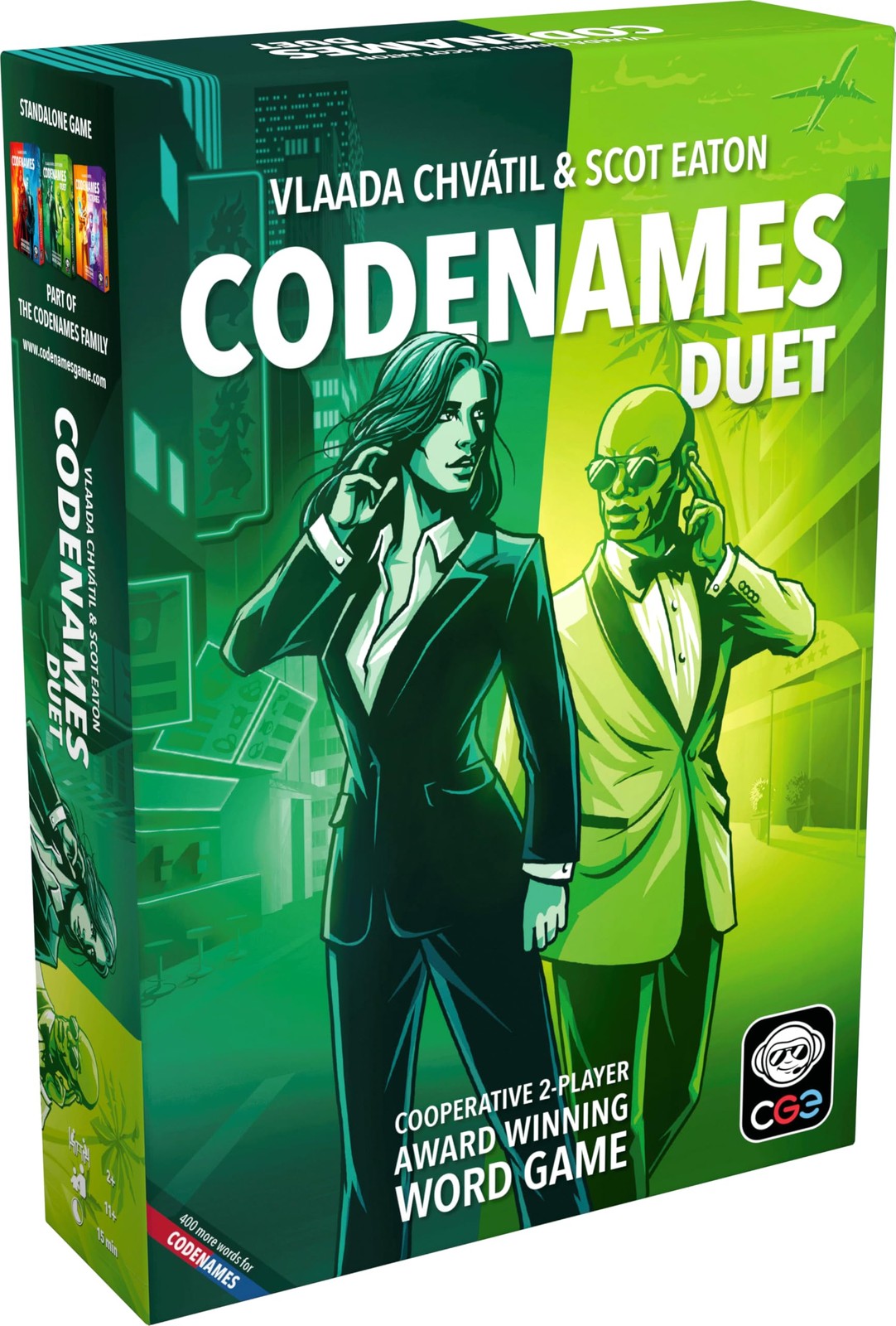 CGE Codenames: Duet Board Game (2nd Edition) The Top Secret Blue and White