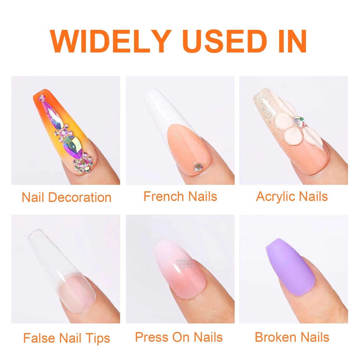 Super Strong Nail Glue for Press on Nails- Salon Quality for Acrylic, Fake Nail