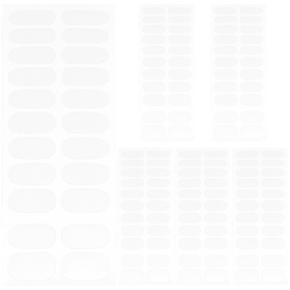 6 Packs Durable Nail Gel Wraps Transparent Strips for Nail Art Protection