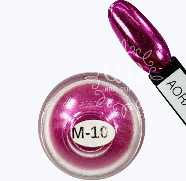 Aora Metal Chrome Powder M-10 Hot Pink 1g