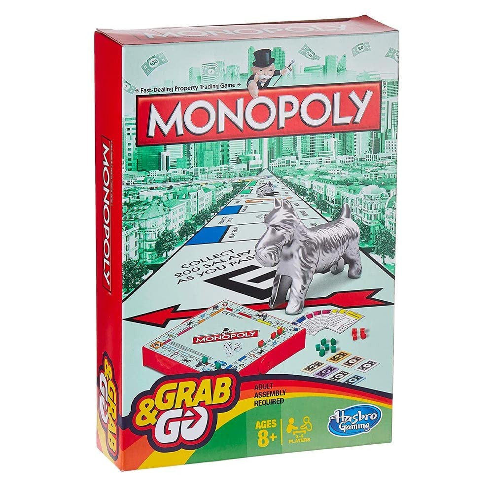 Monopoly Hasbro Gaming Grab & Go Game One Size, Multicoloured