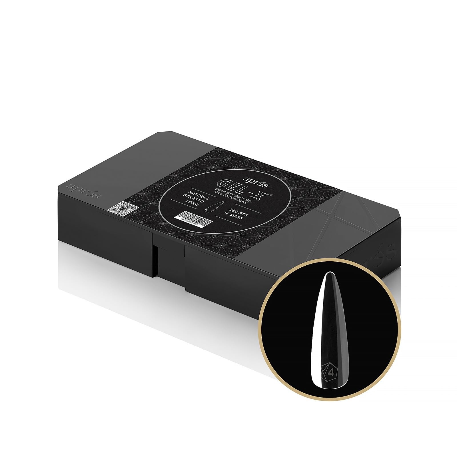 280 Ounce Gel X Nail Tips Pack Of 1 Natural Stiletto Easy Application Durable