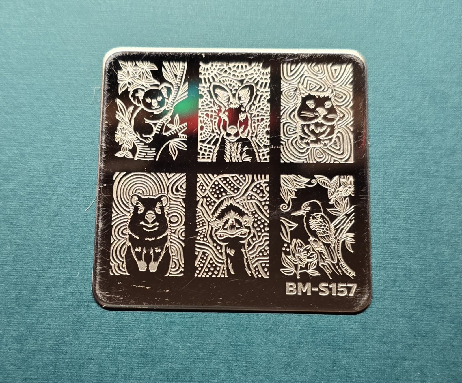 BM-S157 Maniology Bundle Monster nail stamp plate Koala Ostrich Kangaroo HTF