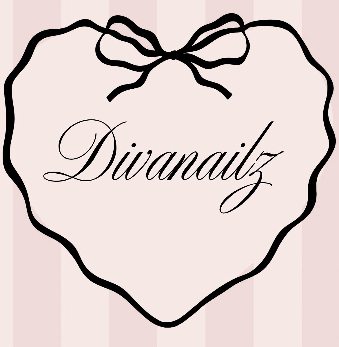 Divanailz Pink White Black French 3D Almond Press-On Nails Bow Animal, Glue, Ad…