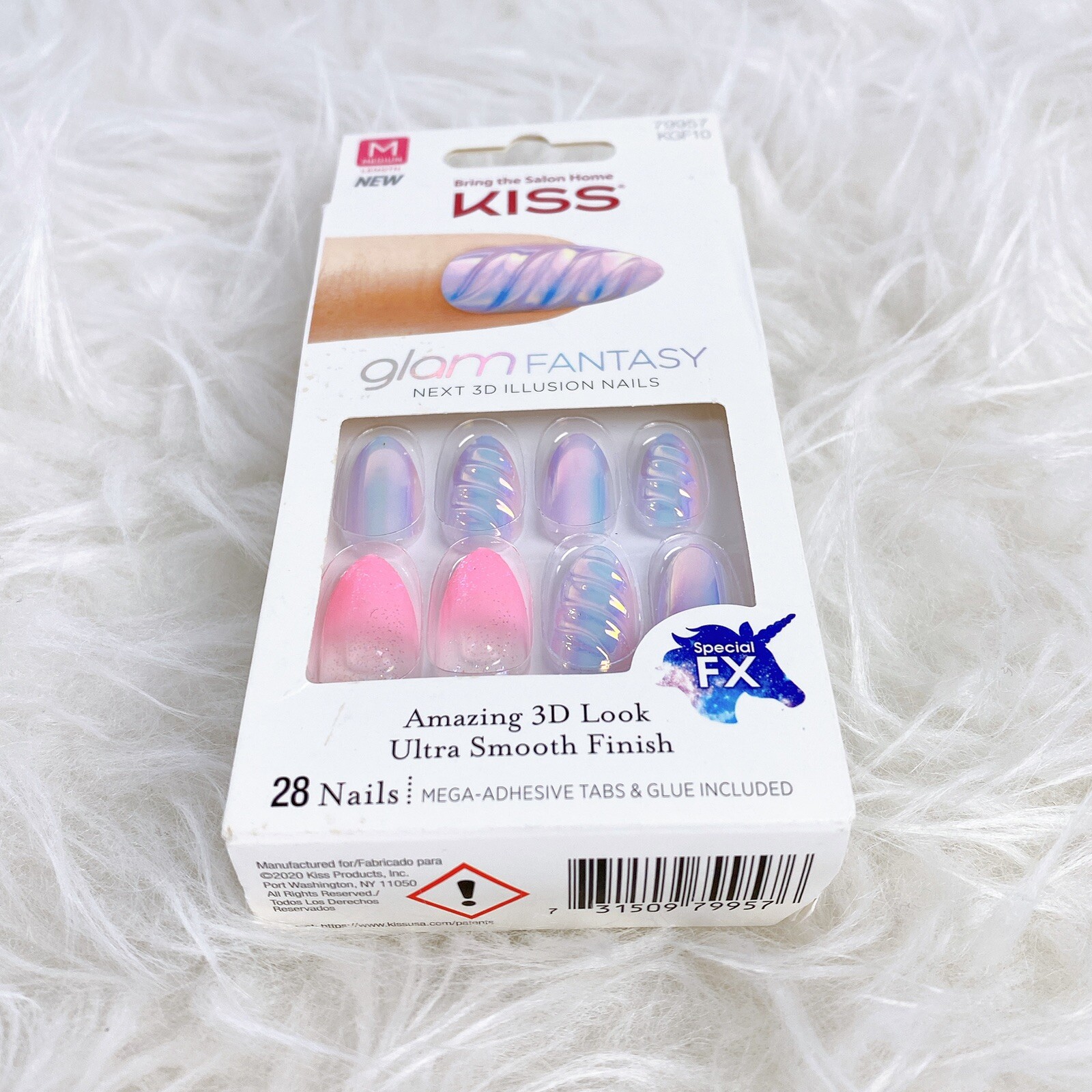 Kiss Nails Glam Fantasy Manicure Jelly Iridescent Mirror Special Effects