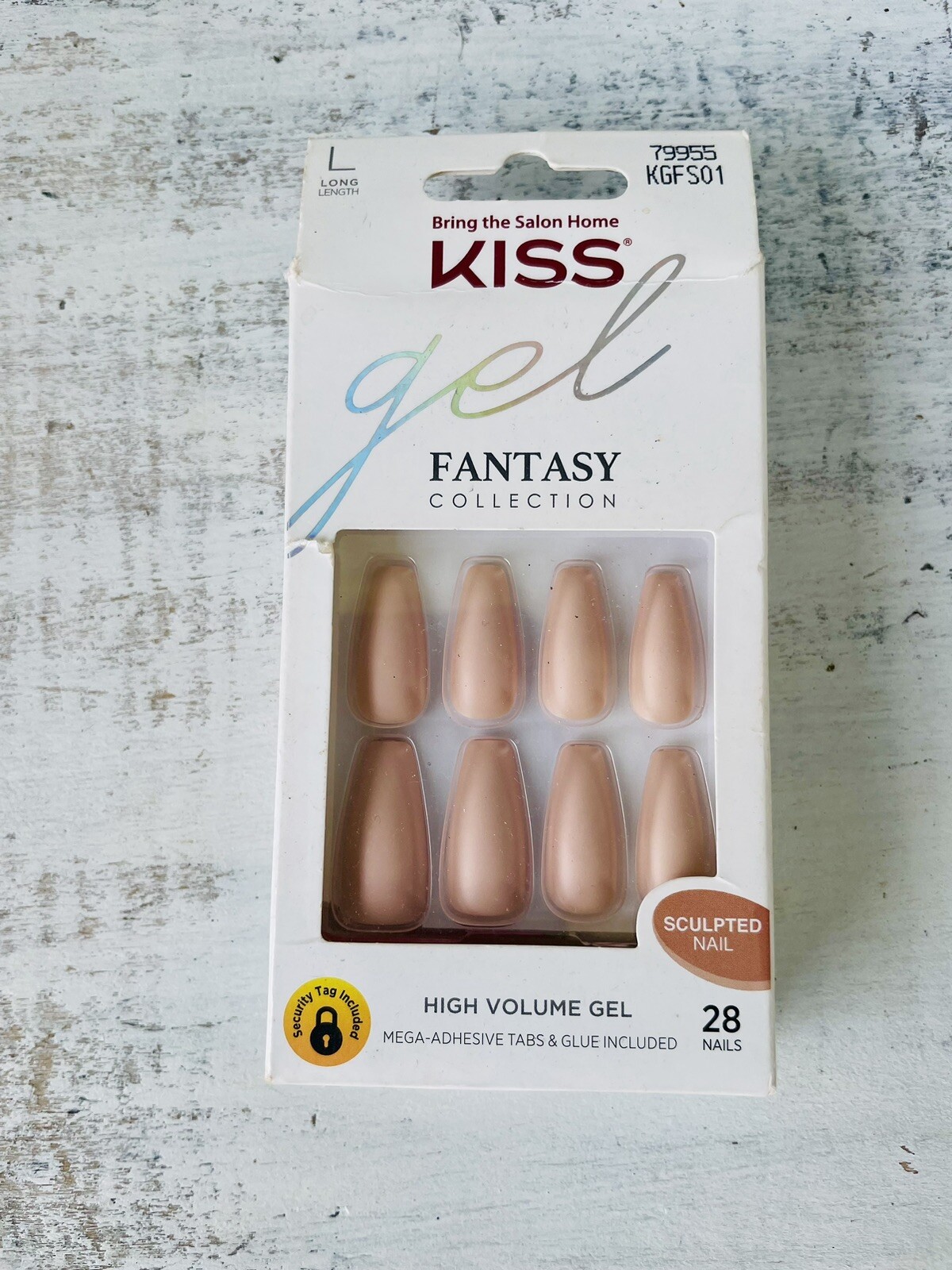 Kiss Gel Fantasy High Volume Gel Sculpted Nail 28 Nails NEW Stocking Stuffer