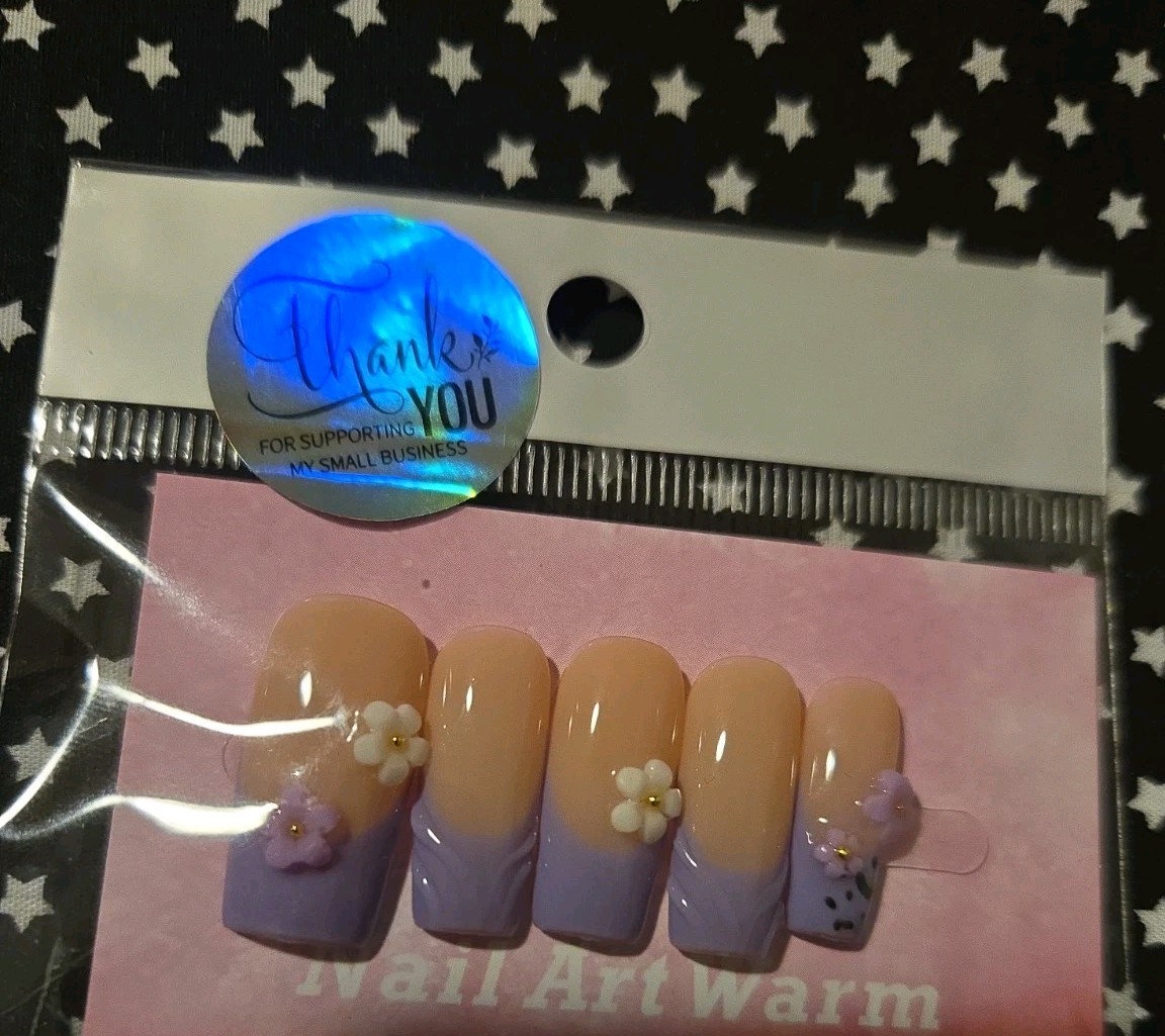 French Design “Unbranded” Press On Nails Size S