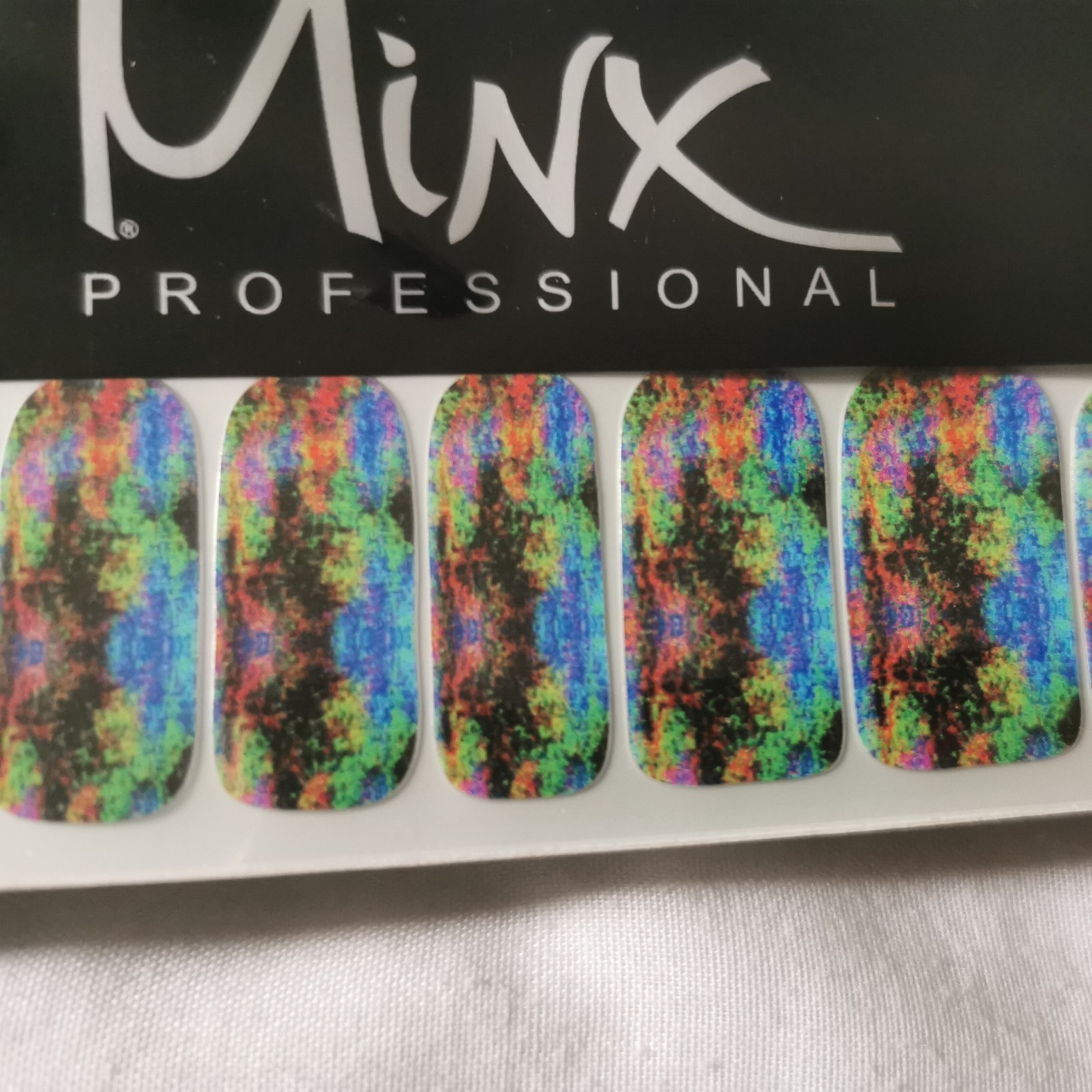 Tie dye MINX PROFESSIONAL NAIL WRAPS NEW SALON QUALITY