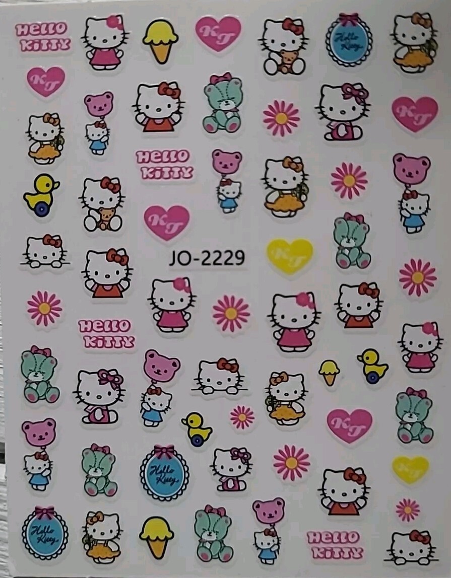 Hello Kitty Nail Art Stickers