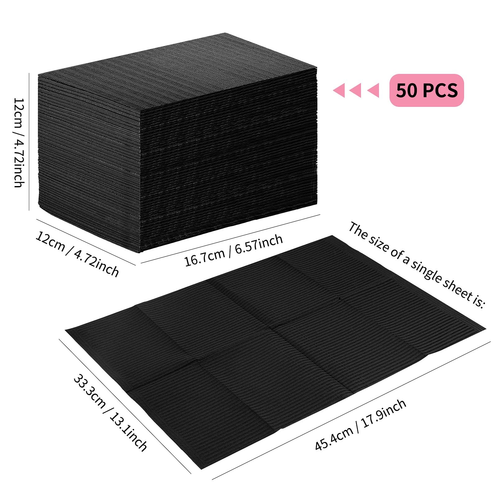 Disposable Nail Mats, Foldable Paper Towels 13″x18″ Table Acrylic Practice Sheet