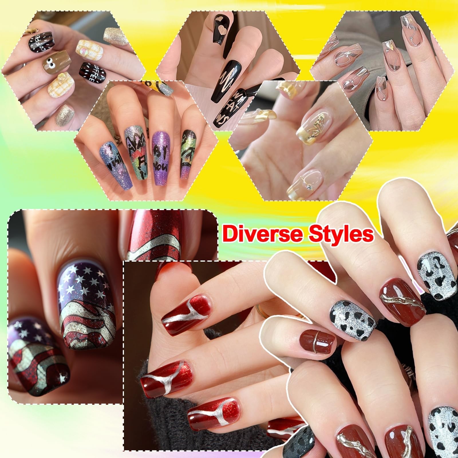 30 Metallic Nail Art Pens Set – 3D Acrylic Paint Markers for DIY Manicure & Desi