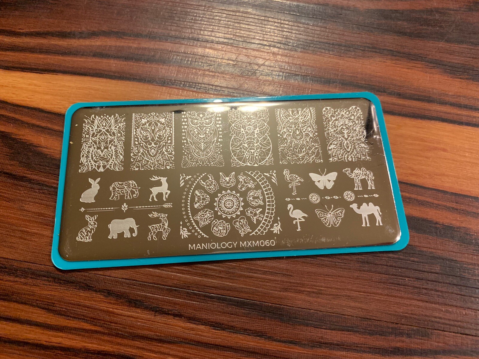 Maniology MXM060 Tribal Aztec Zodiac Animal Nail Art Stamping Plate