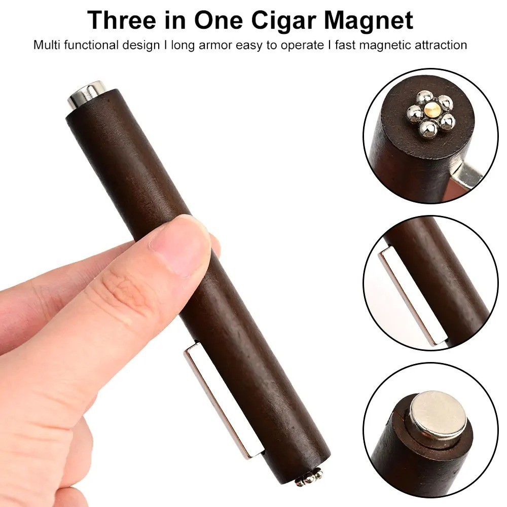 Magnetic Cat Eye Nail Pen 3-in-1 Gel Polish Magnet Stick 130mm Strong