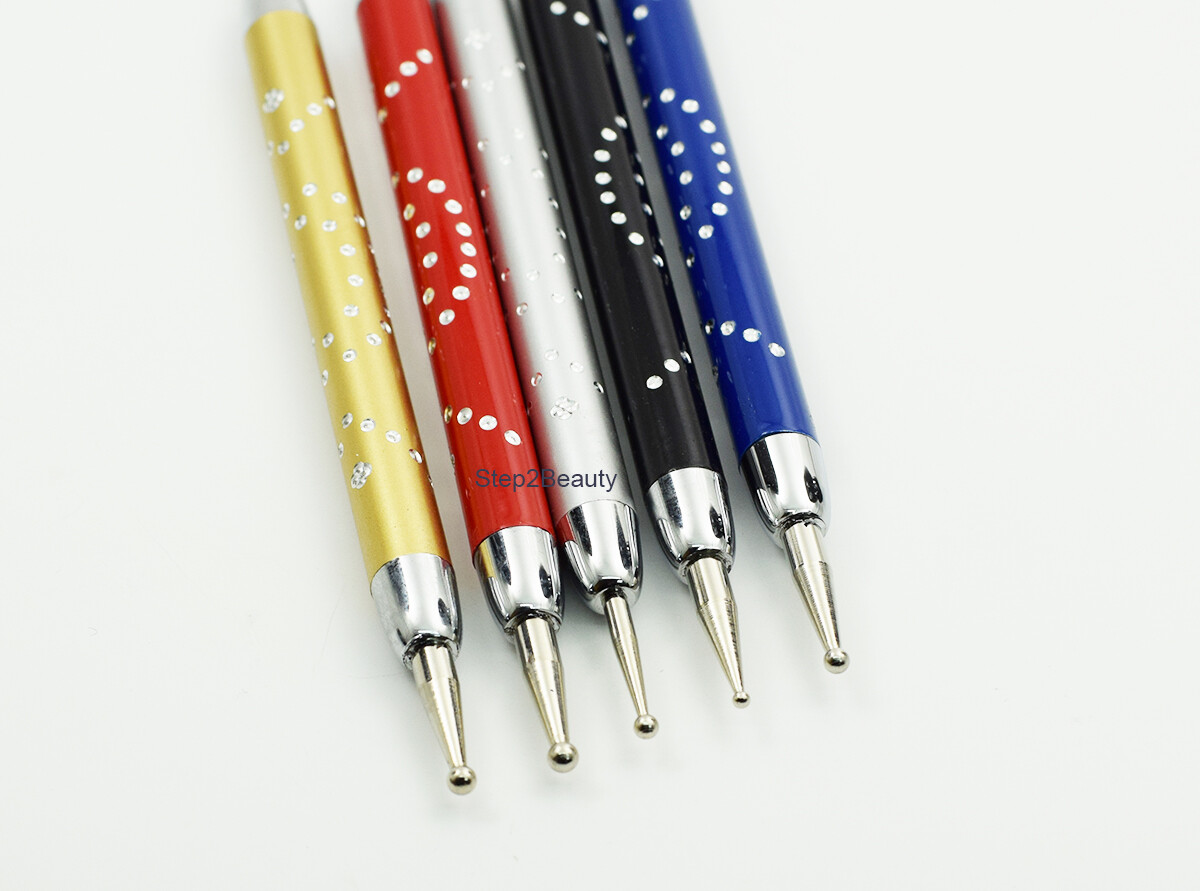 Daniel Stone Nail Art Tool 5-Piece Dot Tool Set Metal handle