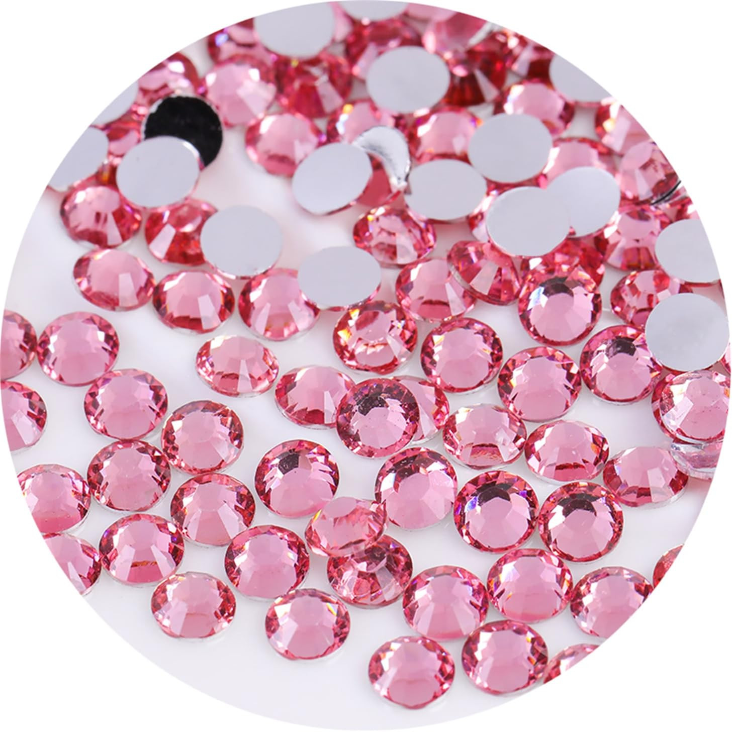 4500 Pcs SS12 3Mm Flatback Rhinestones for Nails Art Crafts Glitter round Gems C