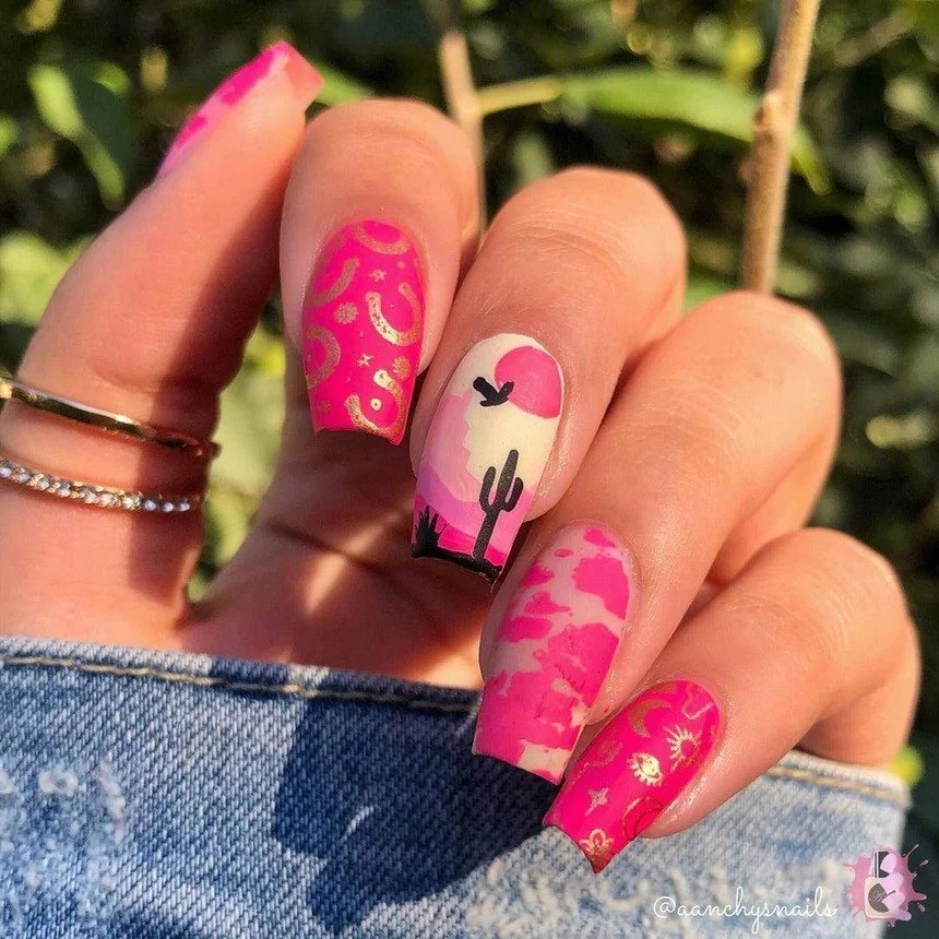Wild West: Last Rodeo (MXM062) – Nail Stamping Plate
