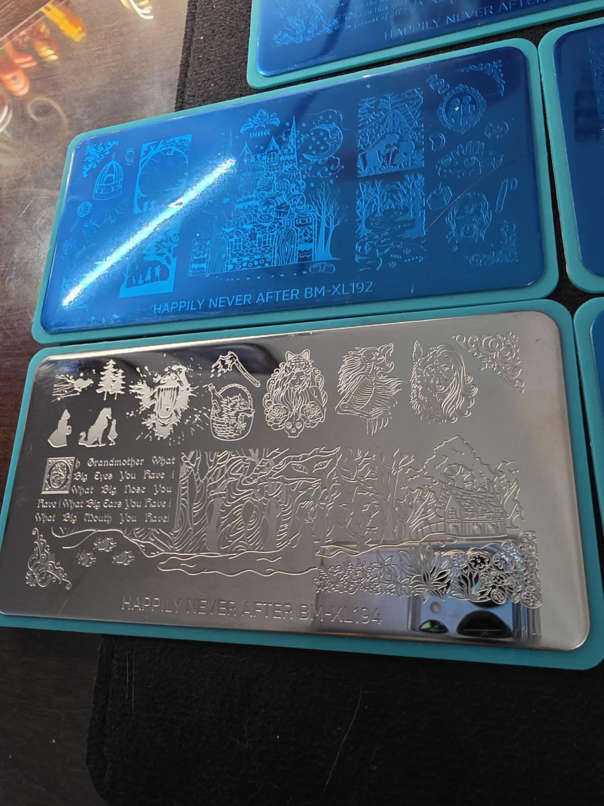 Maniology Monster Happily Never After Nail Stamp Plates Set Bm-xl191 To Bm-xl195