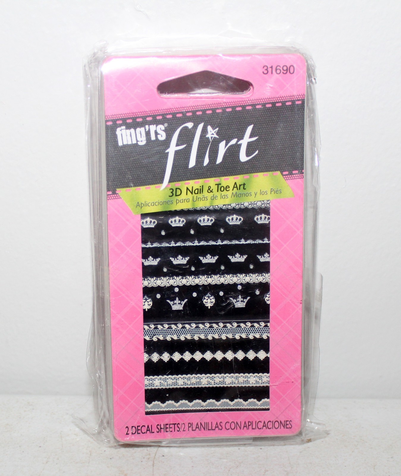 3 Packs Of Fing’rs Flirt 3D Nail & Toe Art Decals #31690