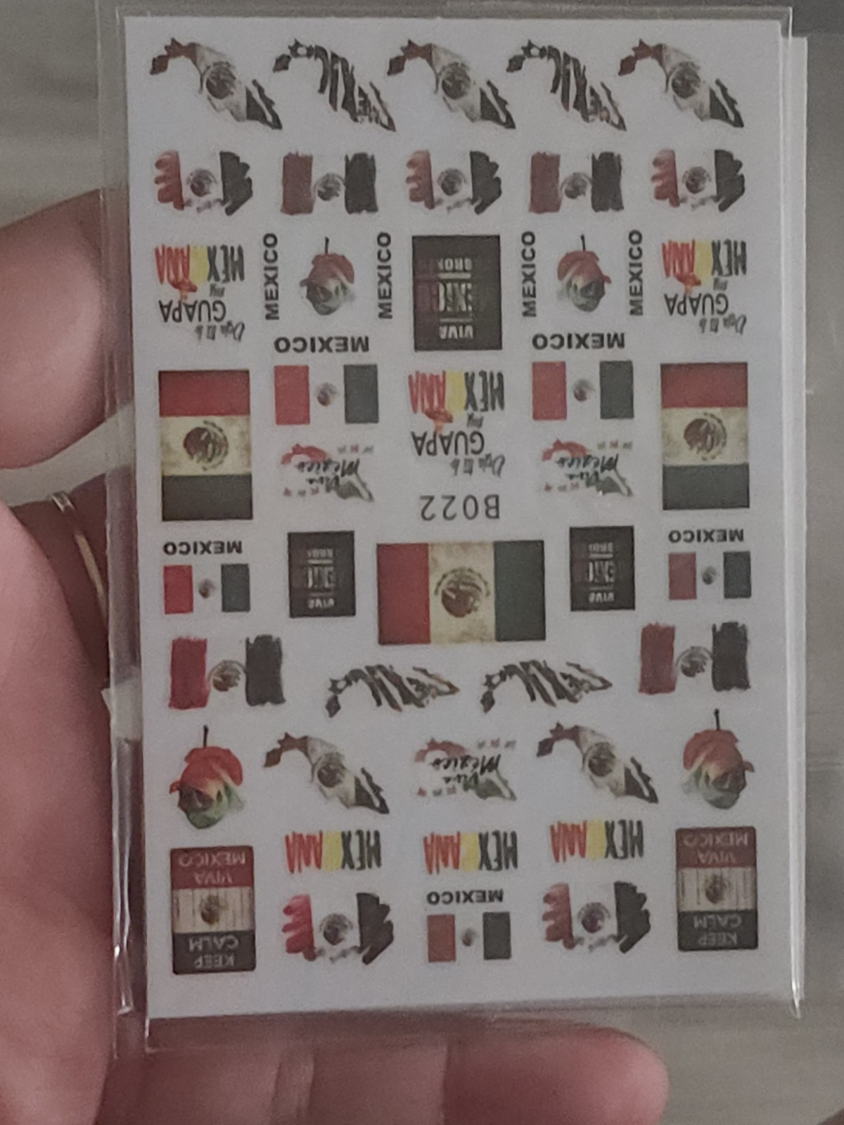 Viva Mexico Nail Art Sticker (1 Pc)