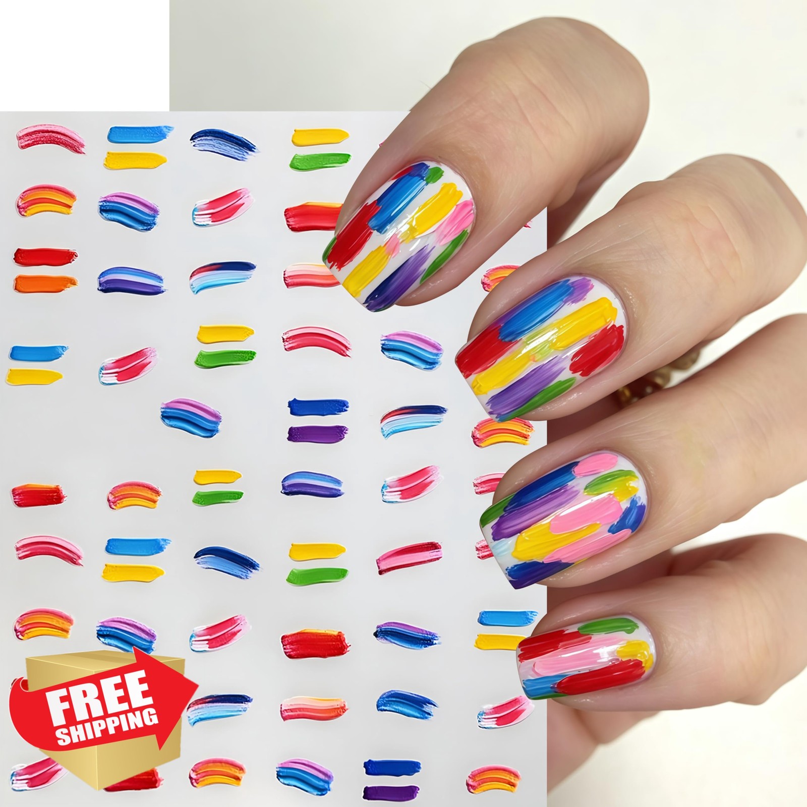 SHUXILIN 6pc Football Soccer Nail Stickers