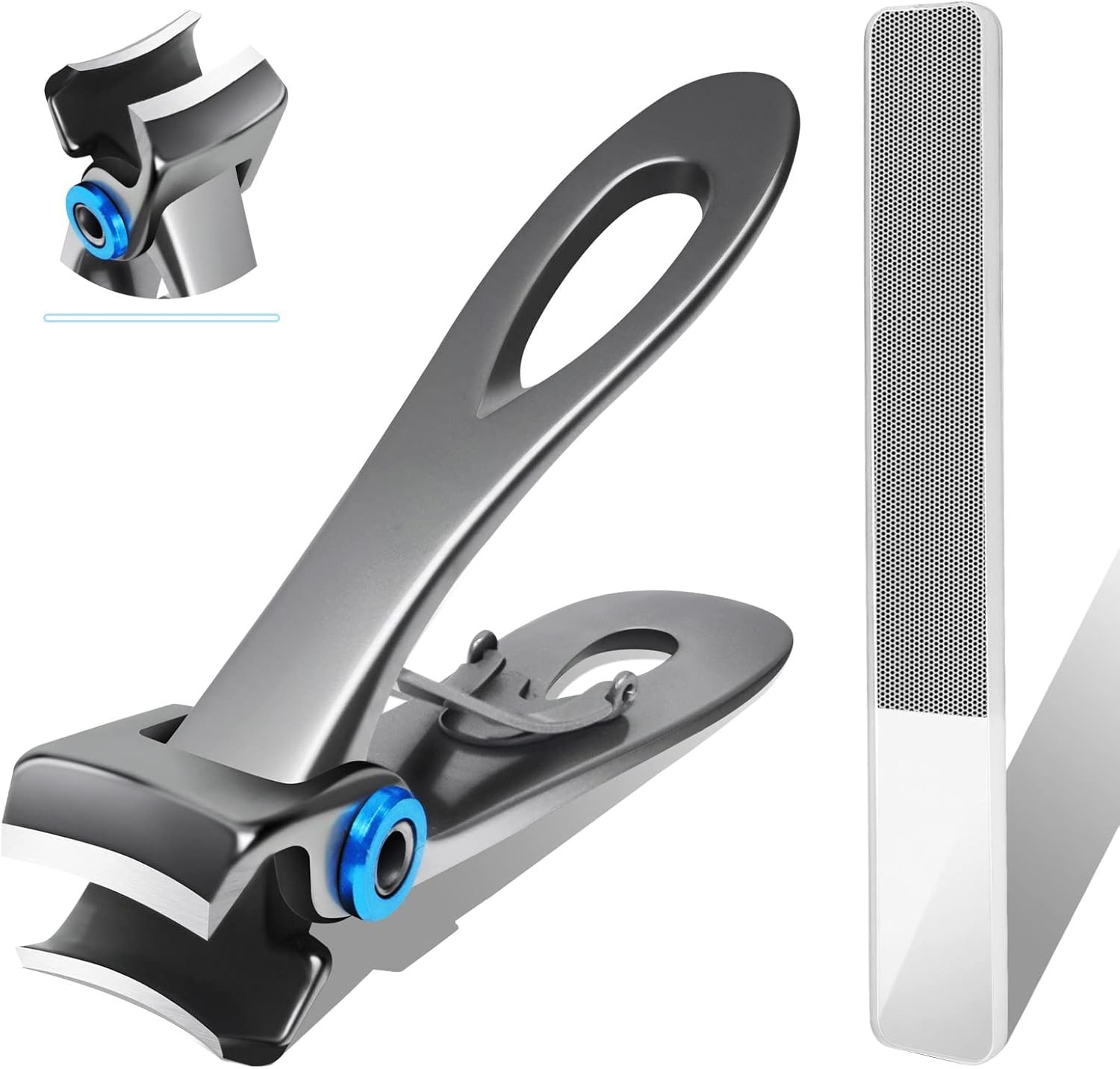 Extra Large Long Handle Toenail Clippers – 17mm Wide Jaw Opening Heavy Duty for