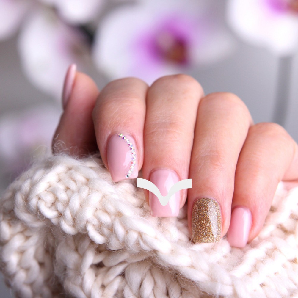 50 Sheets French Manicure Strips Nail Polish Stickers Gel Nail Art Stickers