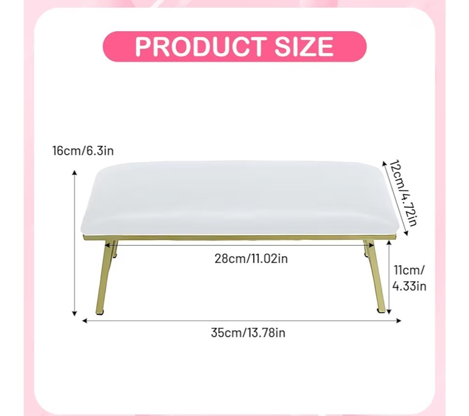 Nails Armrest Table Arm Rest Cushion Sturdy Nail Stand Soft Nail Feet Rest…