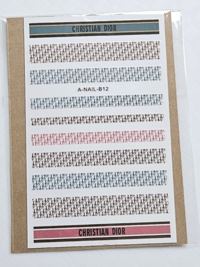NWT NAIL ART DESIGN SELF-SEAL STICKERS TEAL & BURGUNDY CUSTOMIZABLE STRIPS N°30!