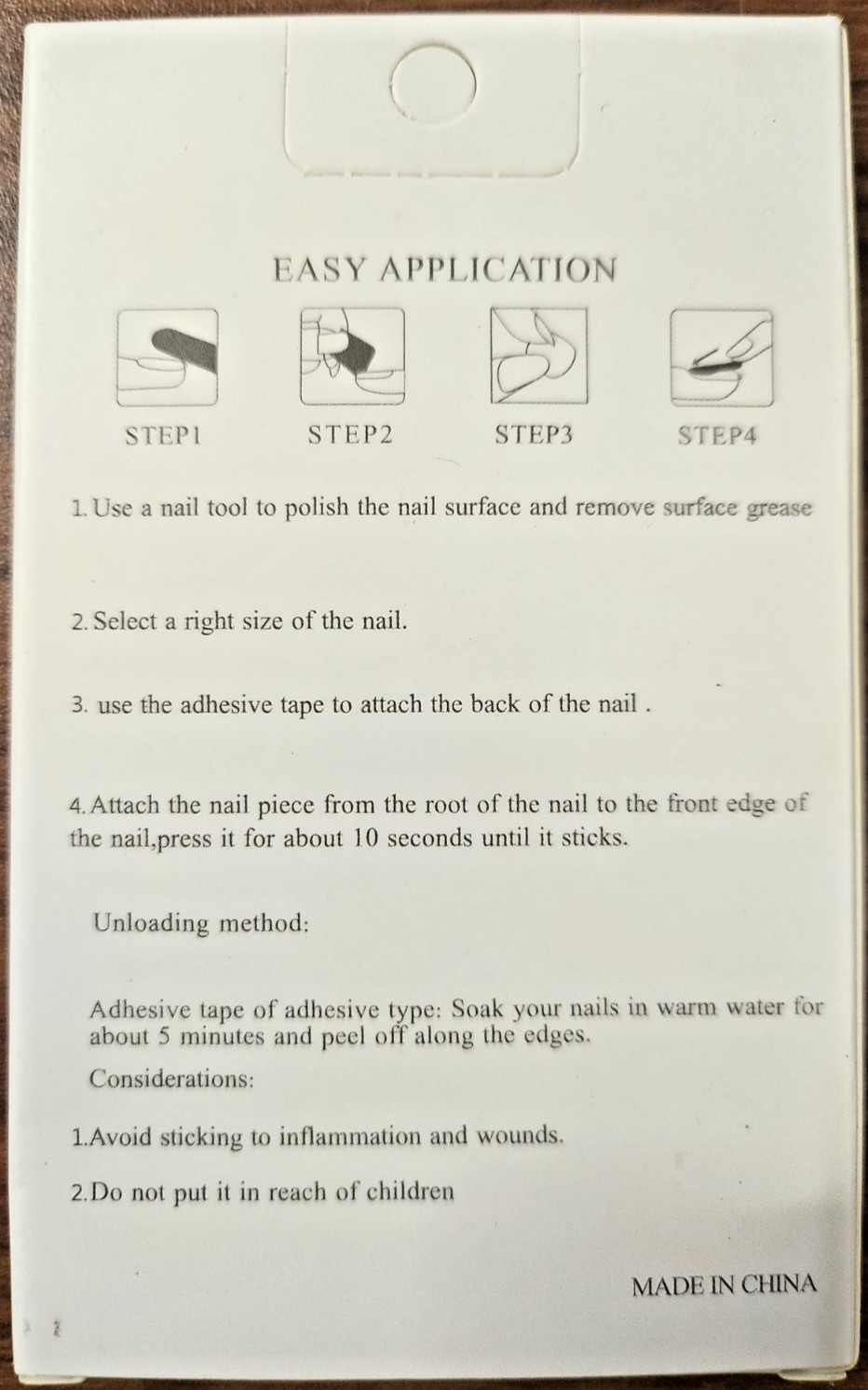 NAILS Do It Yourself 24 PCS Natural Delicate & Comfortable 2 minutes