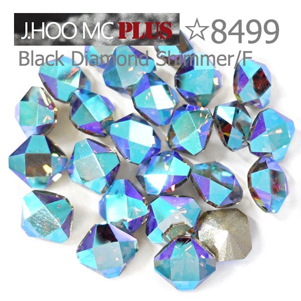 J.HOO Crystal 8499 Kaleidoscope Square V-Cut Fancy 6mm Nail Art (10pcs)